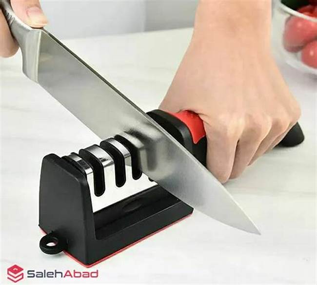 Afilador de Cuchillo Triple Fase Rojo